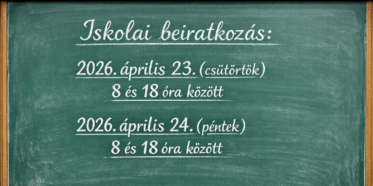 Áprilisban lesz az általános iskolai beiratkozás
