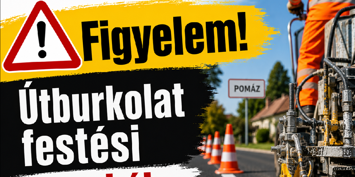 Ideiglenes lezárások és forgalomkorlátozások útburkolat-festési munkák miatt