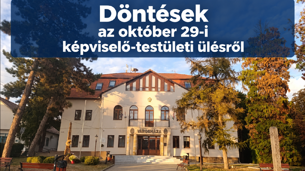 Döntések az októberi testületi ülésről