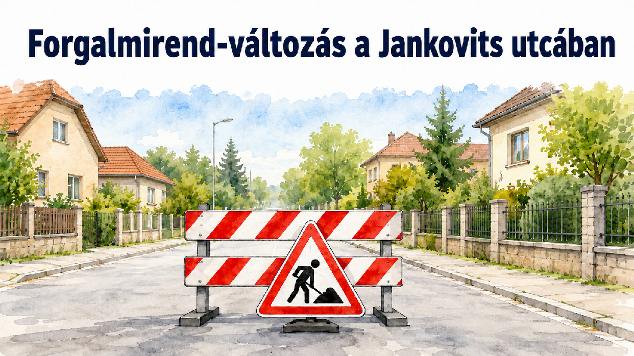 Forgalmirend-változás a Jankovits utcában