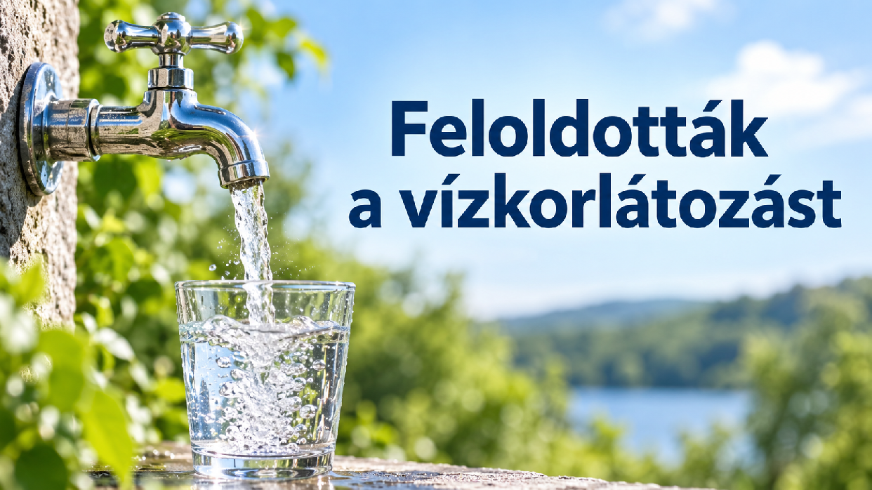 Feloldották a vízkorlátozást Pomázon