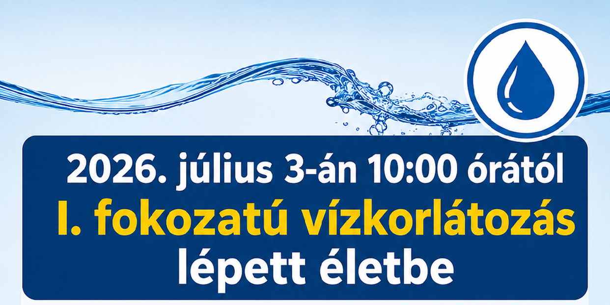 Mérsékelték a vízkorlátozást – I. fokozat lépett életbe Pomázon