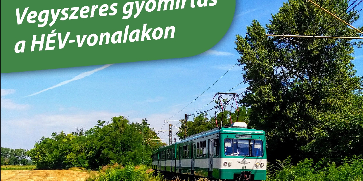 Vegyszeres gyomirtás a H5-ös HÉV vonalán